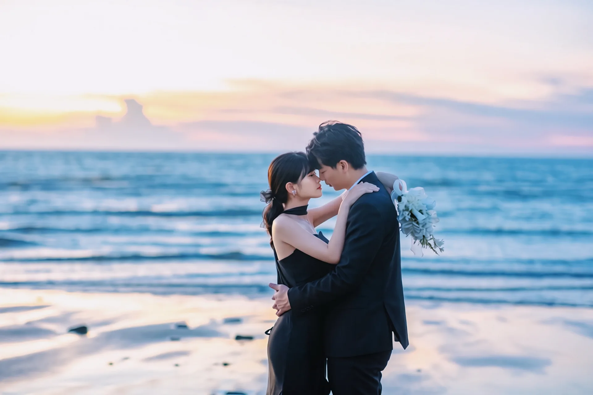 夕陽海岸婚紗照 02